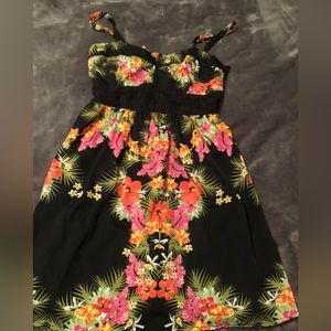 Floral thin strap dress